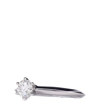 Tiffany Platinum Diamond .33ct Solitaire Engagement Ring 47 4 3 of 6