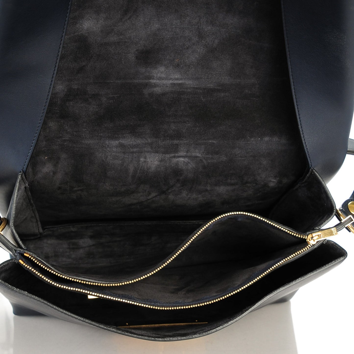 Calfskin Blade Flap Navy