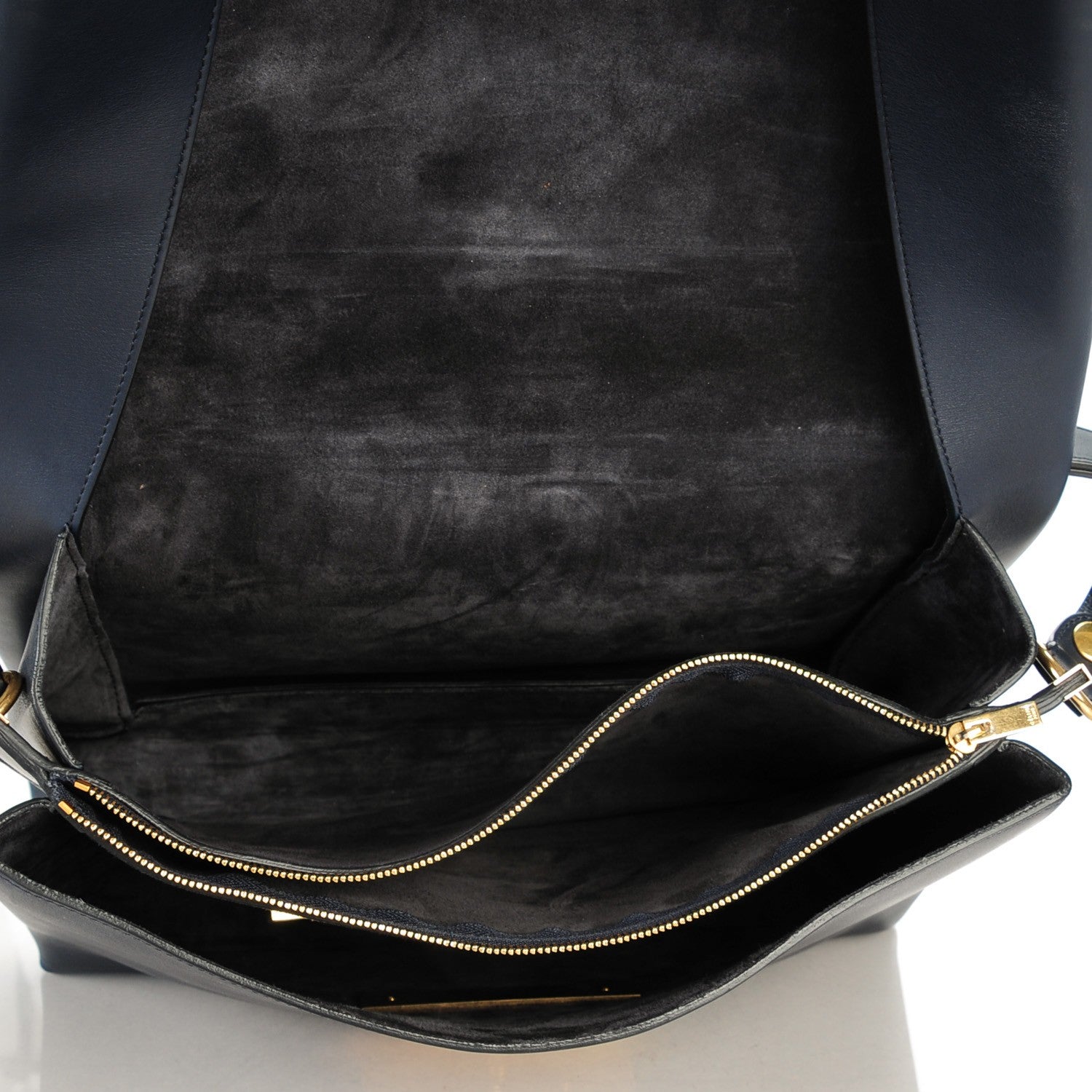 Celine Calfskin Blade Flap Navy 5 of 7