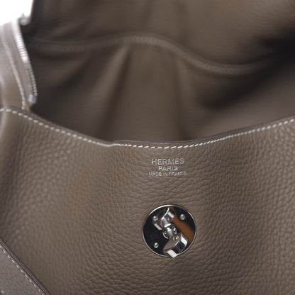 Hermes Taurillon Clemence Lindy 30 Etoupe 6 of 11