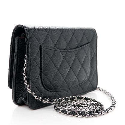 Chanel Caviar Quilted Wallet on Chain WOC Black 3 of 12
