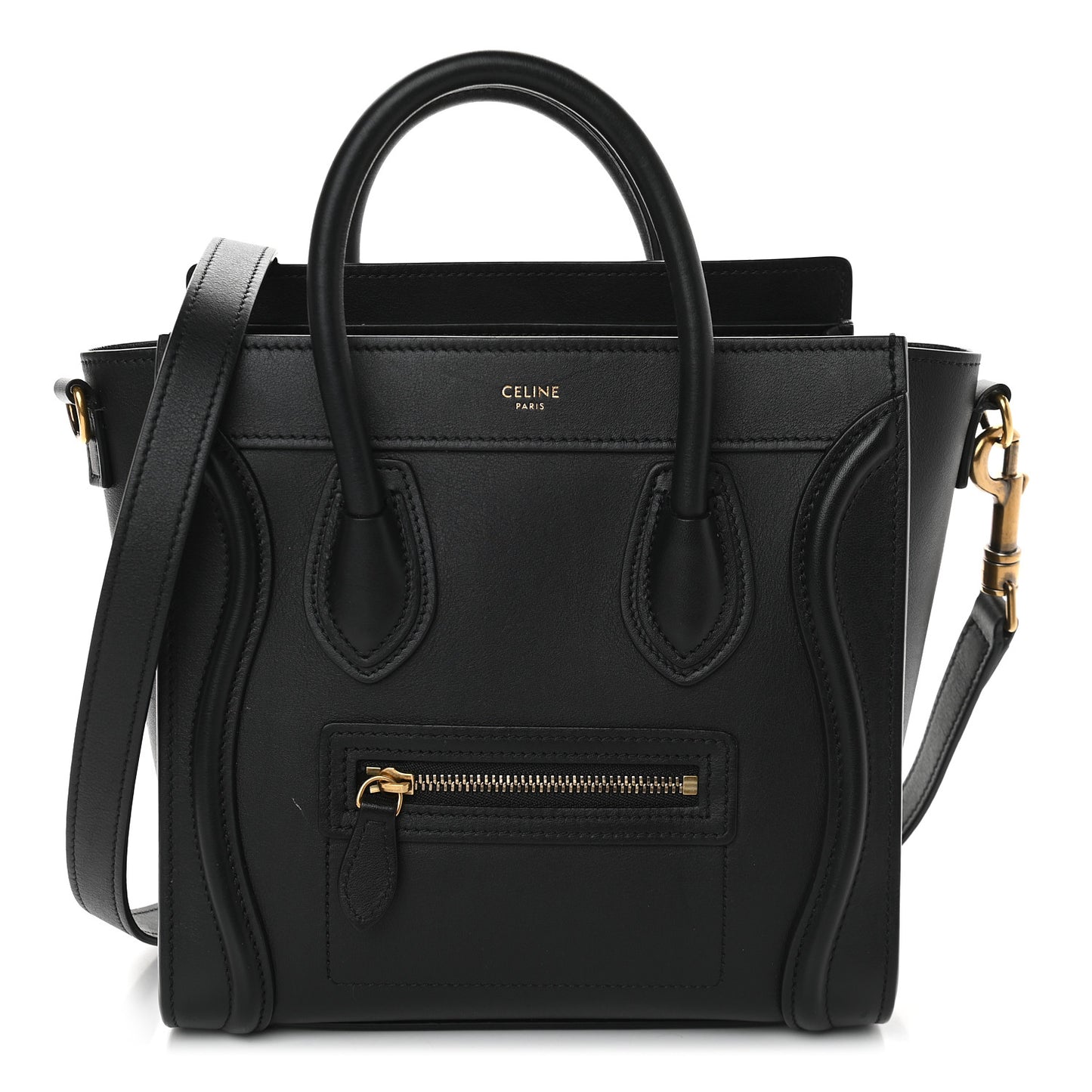 Smooth Calfskin Nano Luggage Black