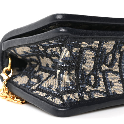 Christian Dior Oblique Nano 30 Montaigne Pouch Blue 9 of 10