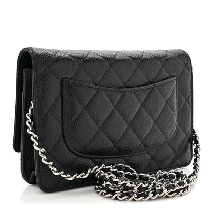 Chanel Caviar Quilted Wallet On Chain WOC Black 4 of 14
