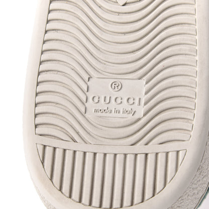 Gucci Metallic Nappa Ayers Web Dragon Embroidered Mens New Ace Sneakers 11 Silver 7 of 10