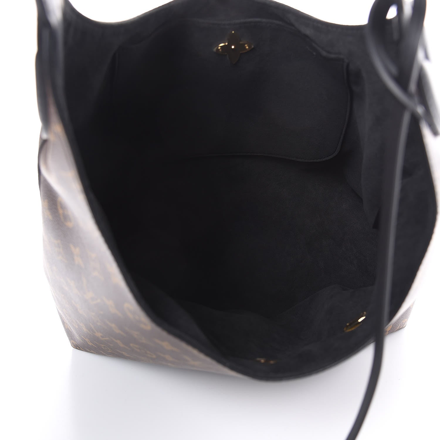 Louis Vuitton Monogram Flower Hobo Black 5 of 9