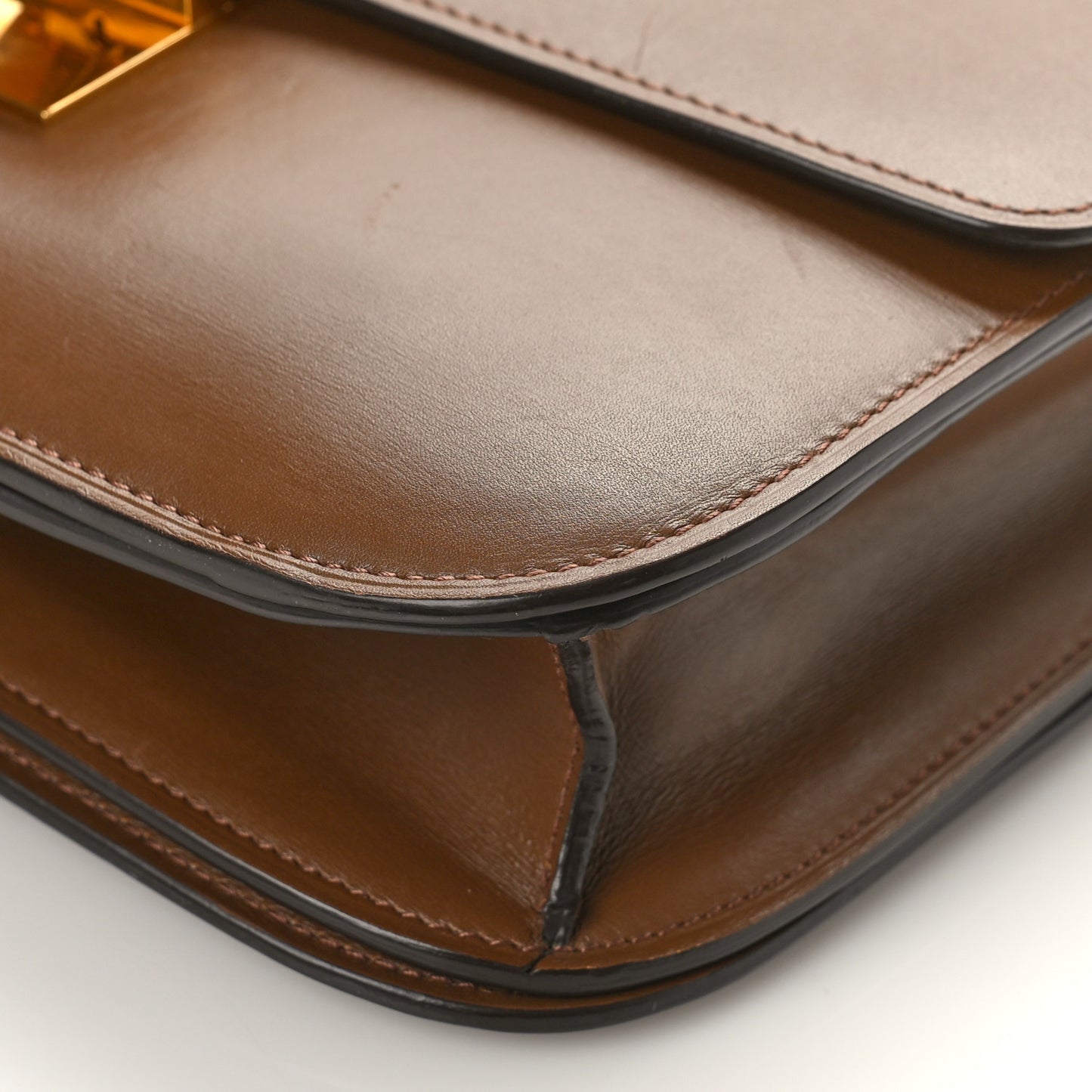 Box Calfskin Medium Classic Box Flap Bag Camel