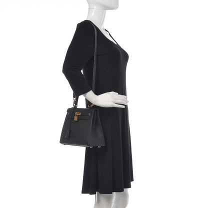 Hermes Epsom Kelly Sellier 25 Black 2 of 38