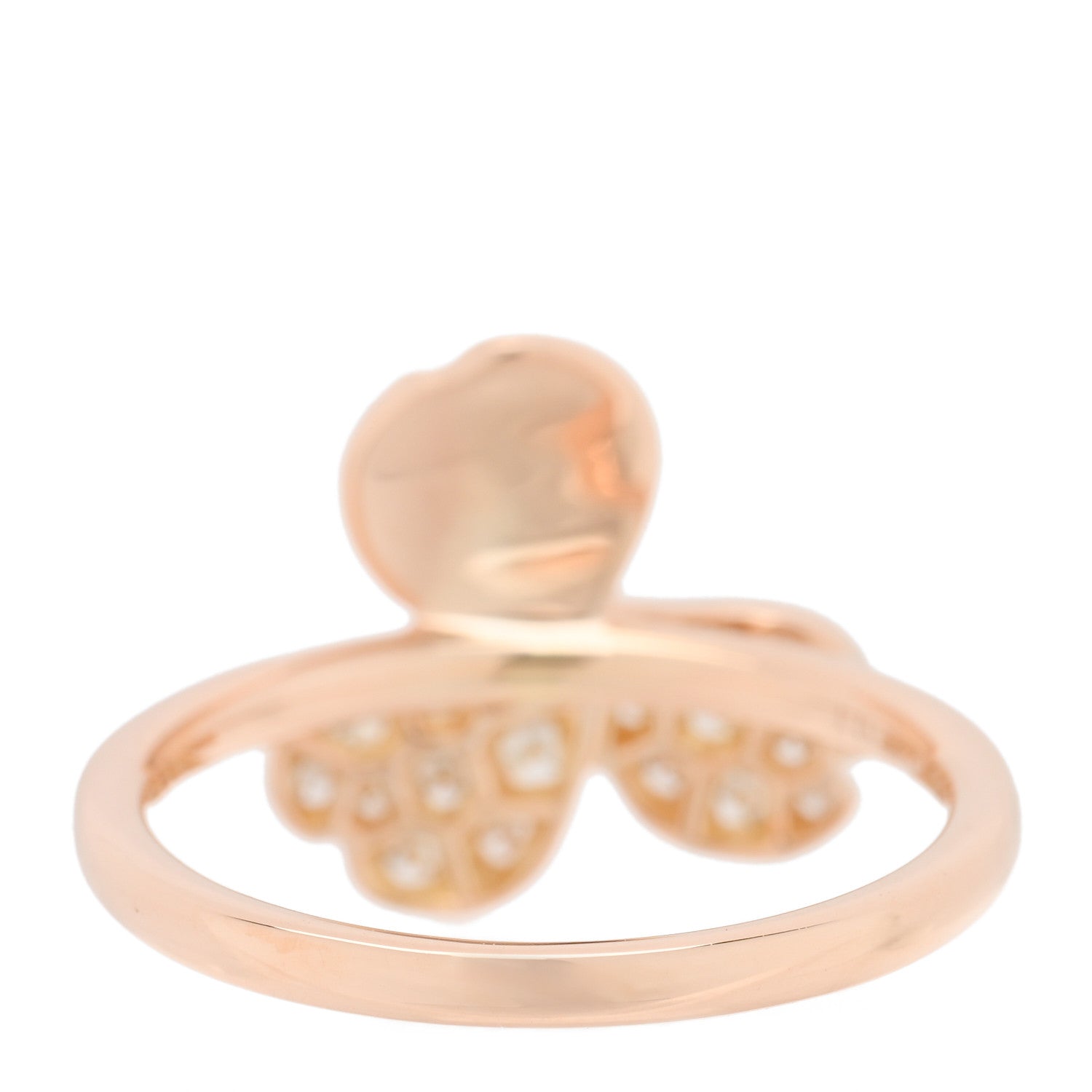 Tiffany 18K Rose Gold Diamond Paper Flowers Ring 47 4 3 of 4