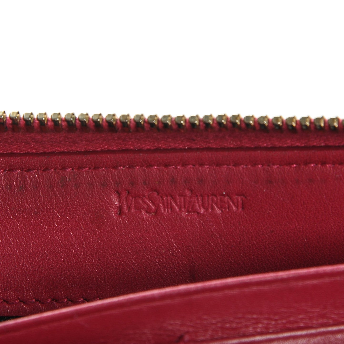 Patent Belle De Jour Zip Around Wallet Fuchsia