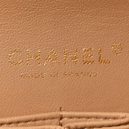 Chanel Caviar Quilted Medium Double Flap Beige 6 of 14