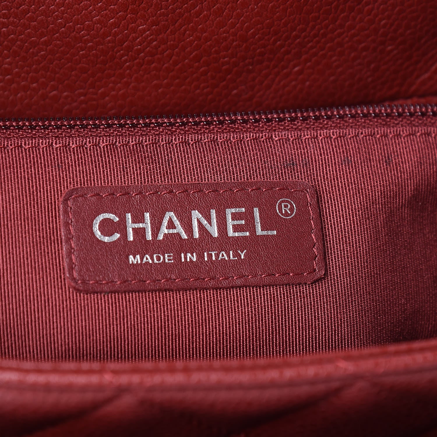 Chanel Caviar Quilted Flap Tote Red 6 of 11