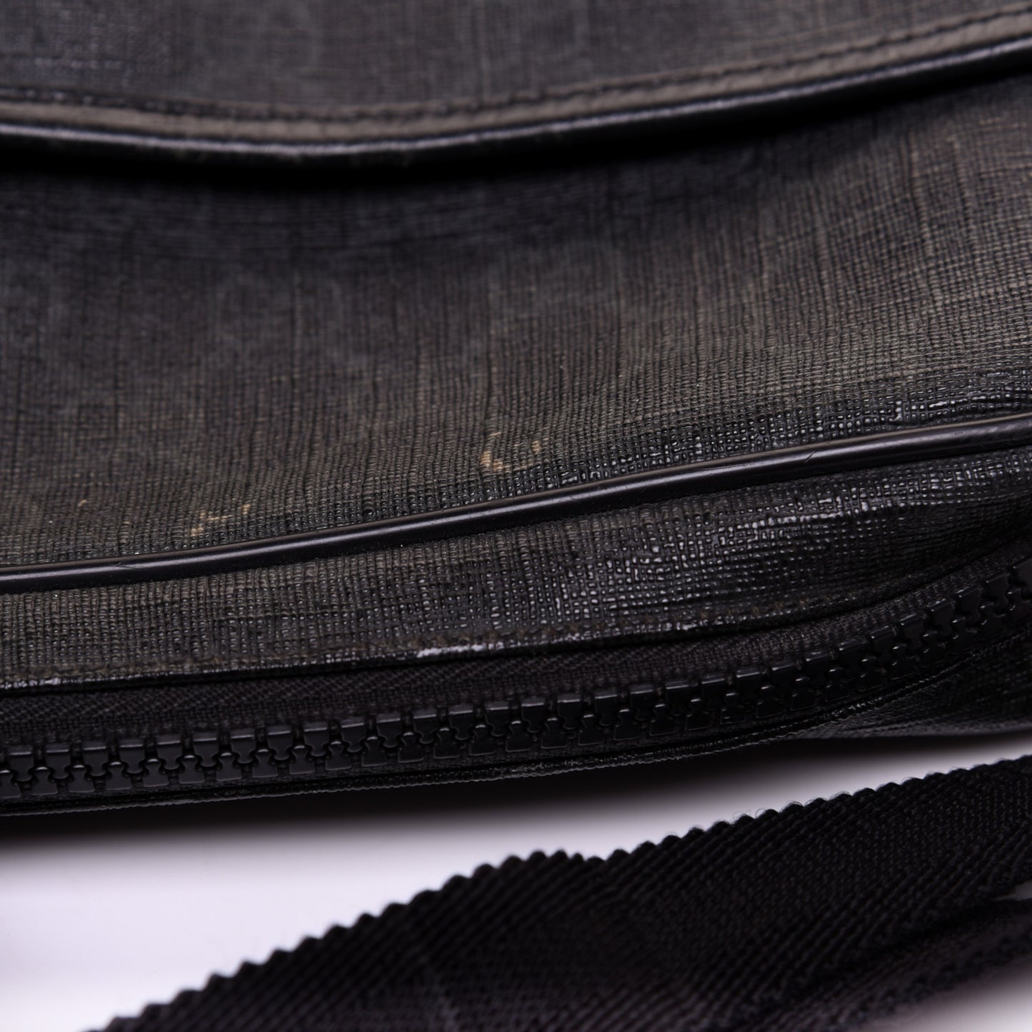 GG Plus Monogram Messenger Bag Black