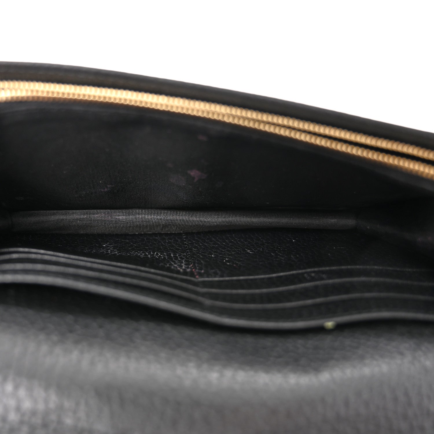 Gucci Calfskin Mini GG Marmont Chain Wallet Black 5 of 11