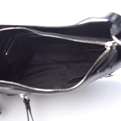 Balenciaga Chevre Silver Metallic Edge Hardware Hip Black 5 of 9