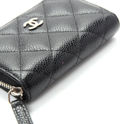Chanel Caviar Quilted Zip Coin Purse Black 8 of 9