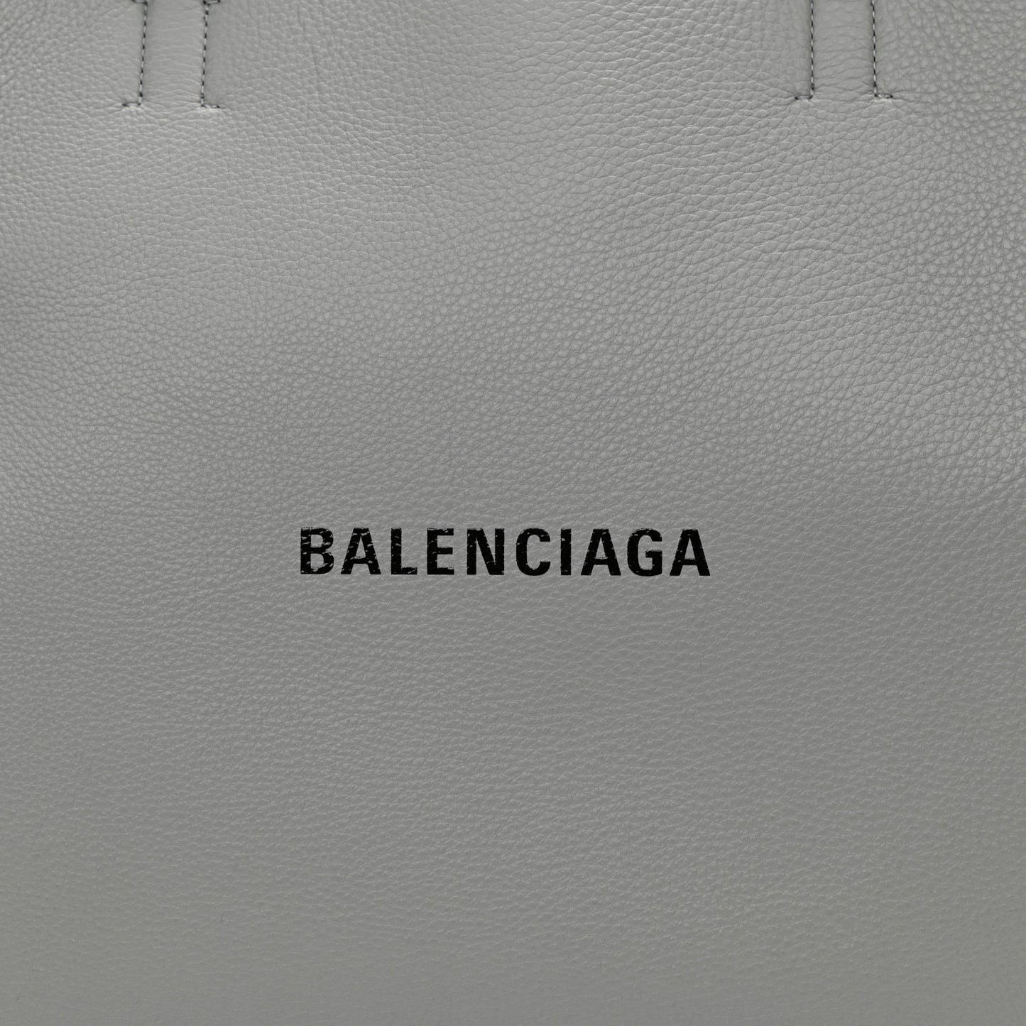 Smooth Calfskin Everyday East West Tote Bag Grey Black