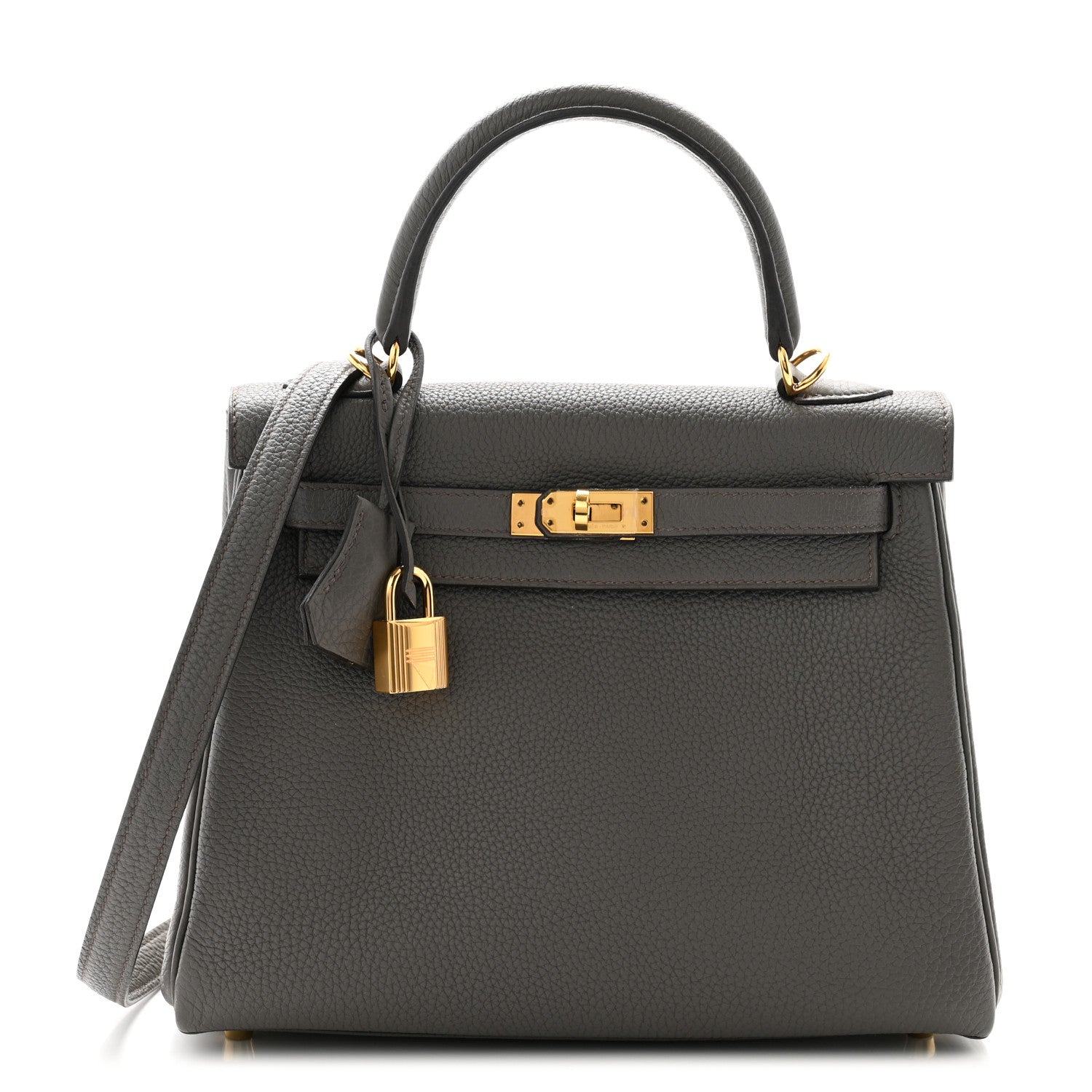 Hermes Togo Kelly Retourne 25 Etain 1 of 13