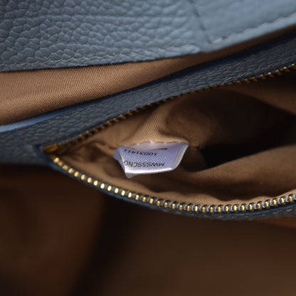 MCM Visetos Small Corina Shoulder Bag Beige Sky Blue 8 of 19