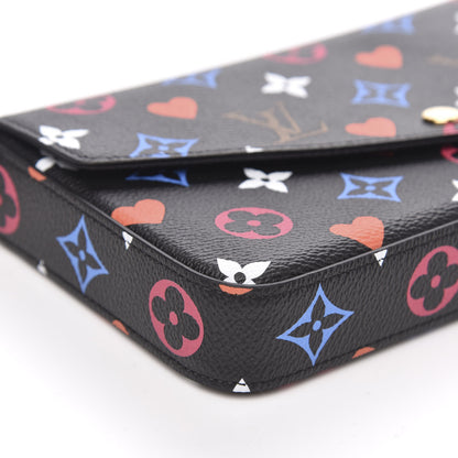 Louis Vuitton Game On Felicie Chain Wallet Black 8 of 9