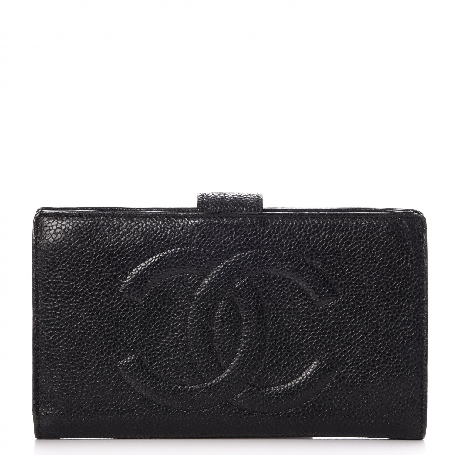 Chanel Caviar Timeless CC French Wallet Black 1 of 10