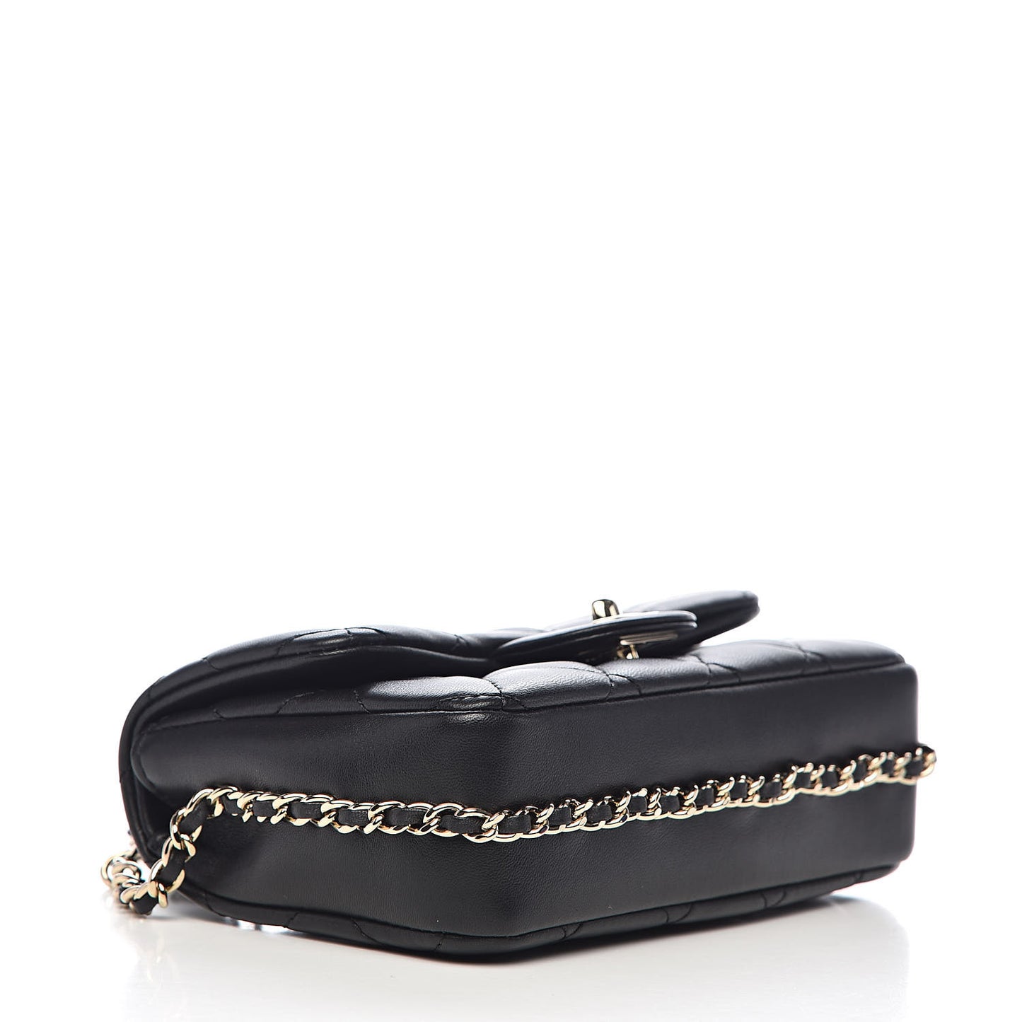 Lambskin Quilted Mini My Precious Flap Black