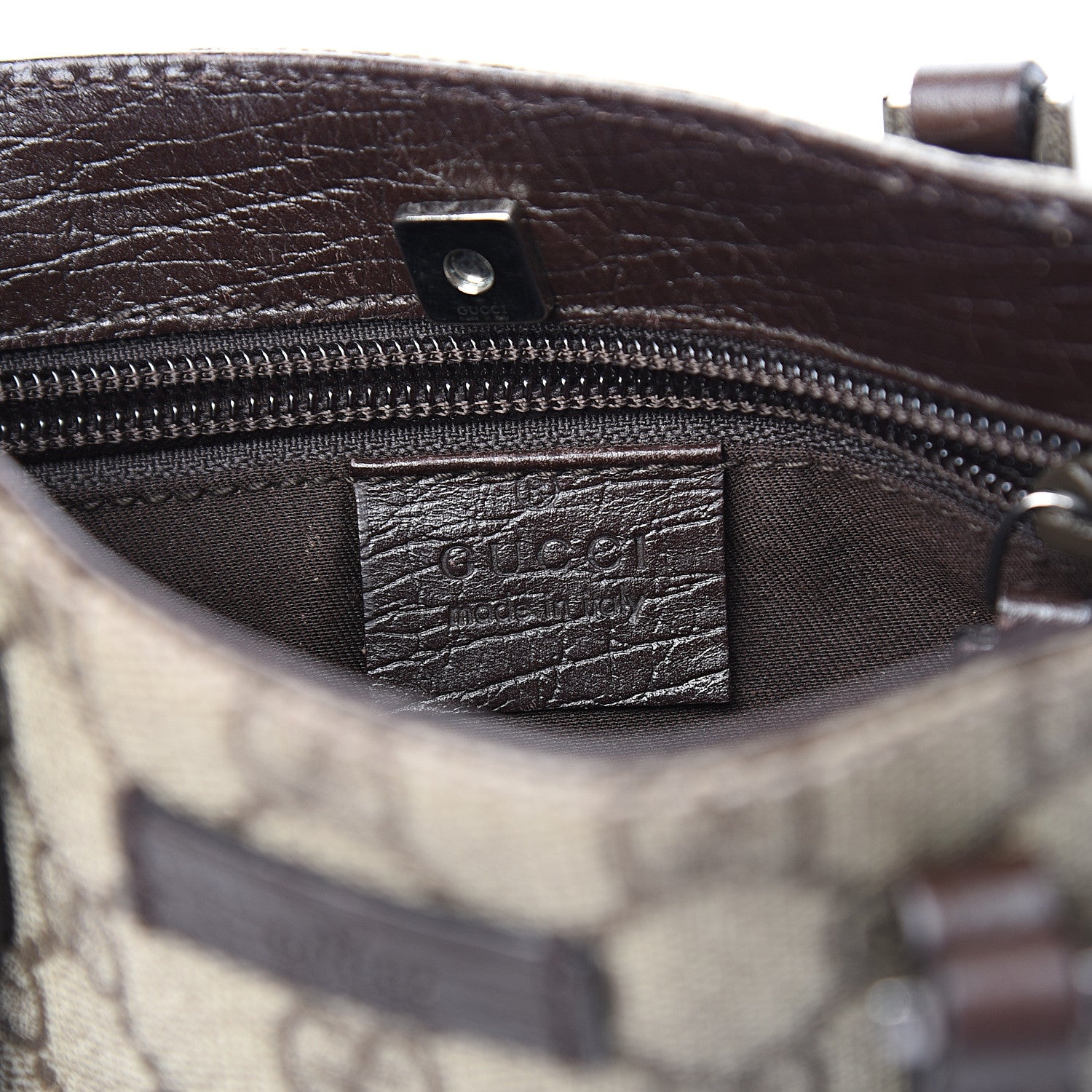Gucci GG Supreme Monogram Mini Vertical Tote Dark Brown 5 of 9