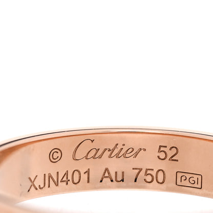 Cartier 18K Pink Gold 3.5mm LOVE Wedding Band Ring 52 6 4 of 5
