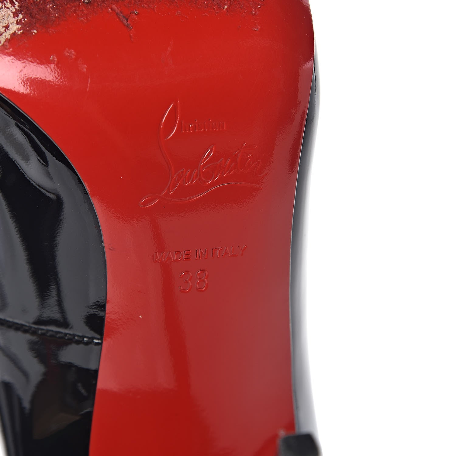 Christian Louboutin Patent Decollete 554 100 Pumps 38 Black 6 of 10