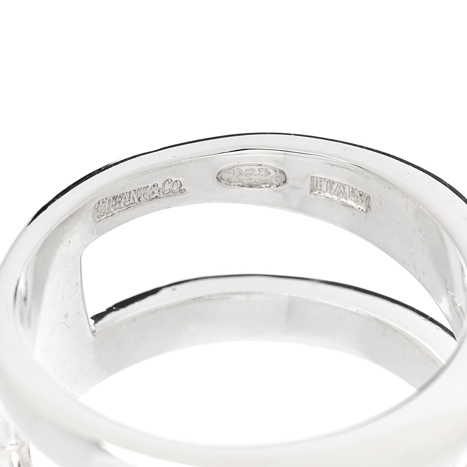 Tiffany Sterling Silver Zig Zag Ring 57 8 4 of 4