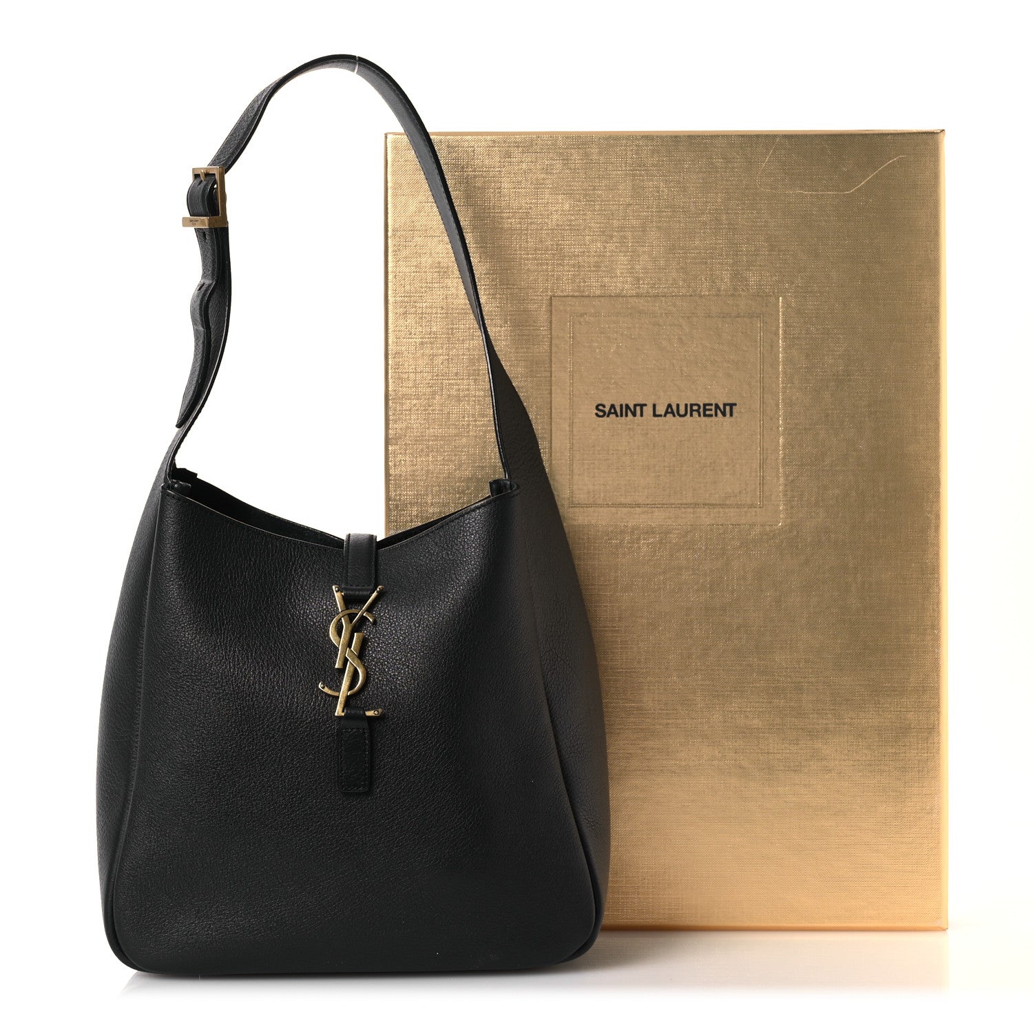 Saint Laurent Smooth Calfskin Small Le 5 A 7 Soft Hobo Black 17 of 17