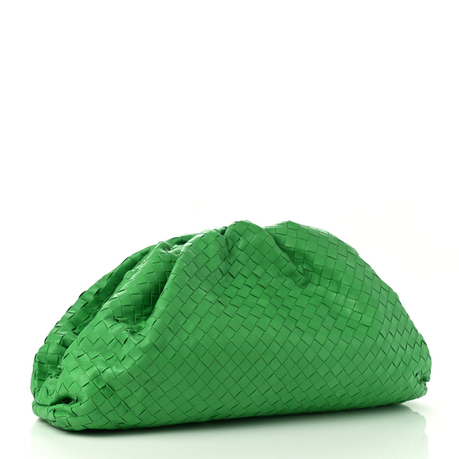 Bottega Veneta Nappa Maxi Intrecciato The Pouch Oversized Clutch Parakeet 2 of 7