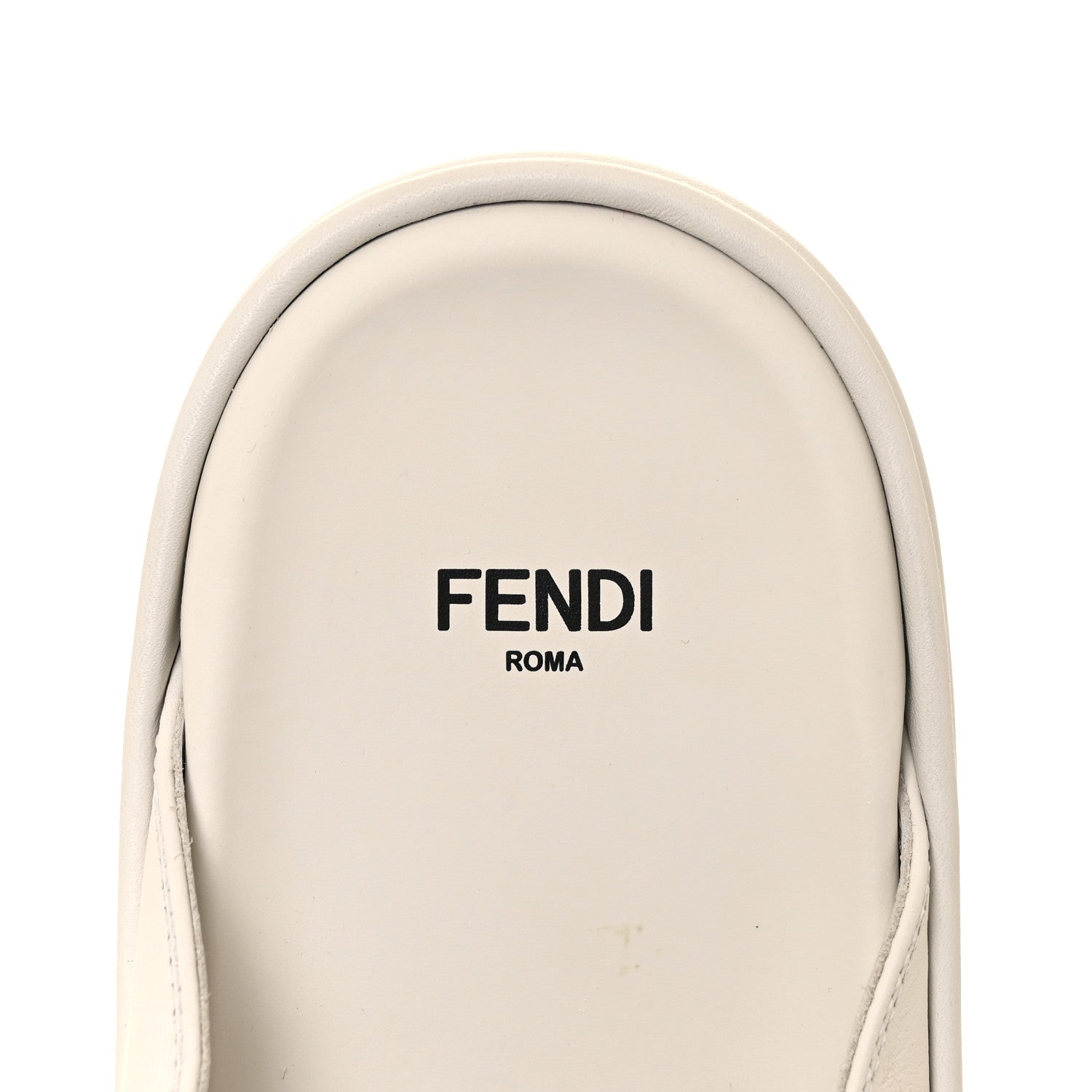 Fendi Vitello Womens Fendigraphy Slide Sandals 41 White Ice 7 of 7