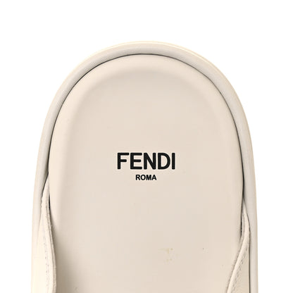 Fendi Vitello Womens Fendigraphy Slide Sandals 41 White Ice 7 of 7