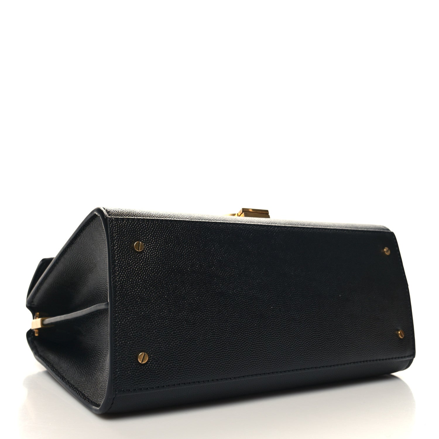 Saint Laurent Grain de Poudre Medium Classic Monogram Cassandra Top Handle Black 4 of 11