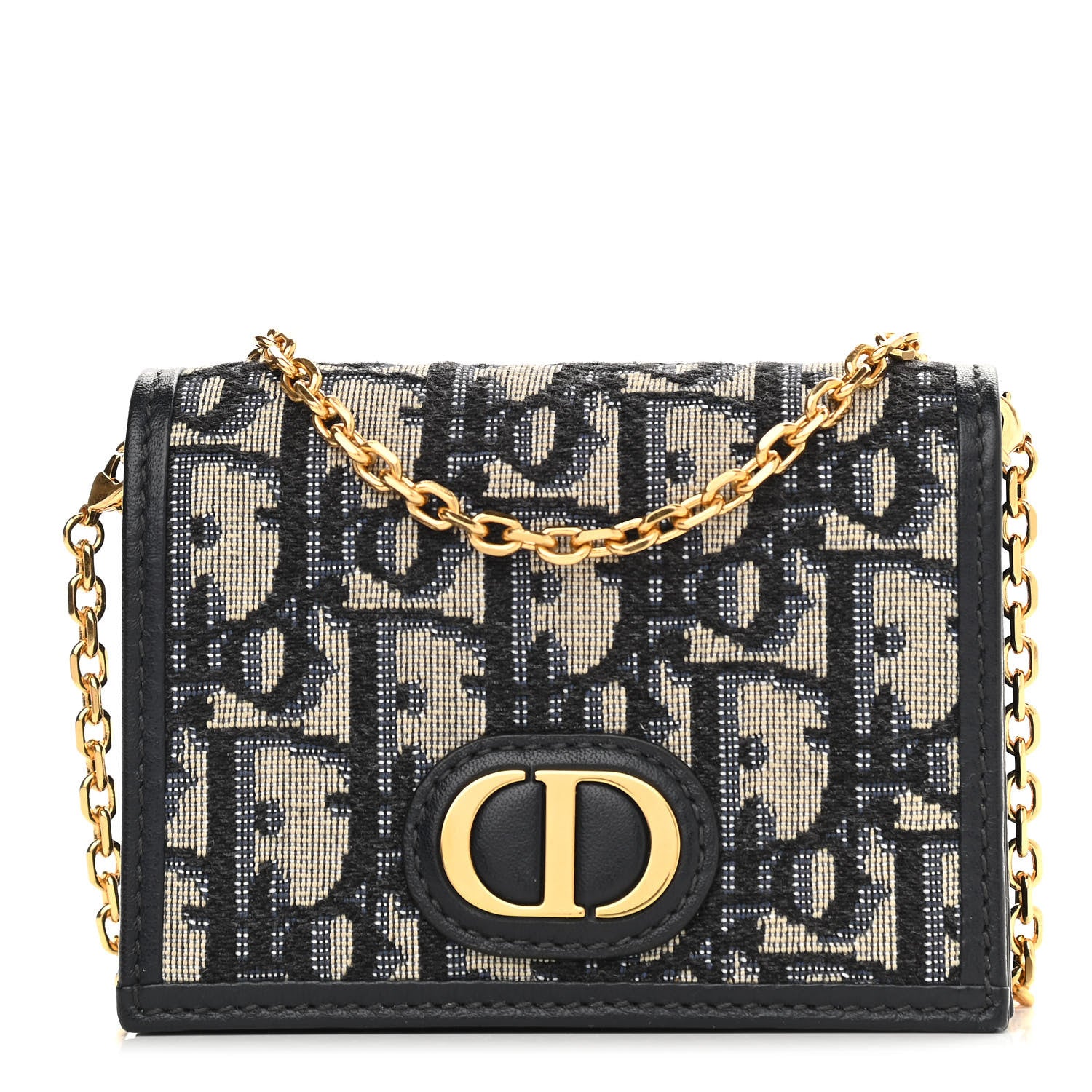 Christian Dior Oblique Nano 30 Montaigne Pouch Blue 1 of 7