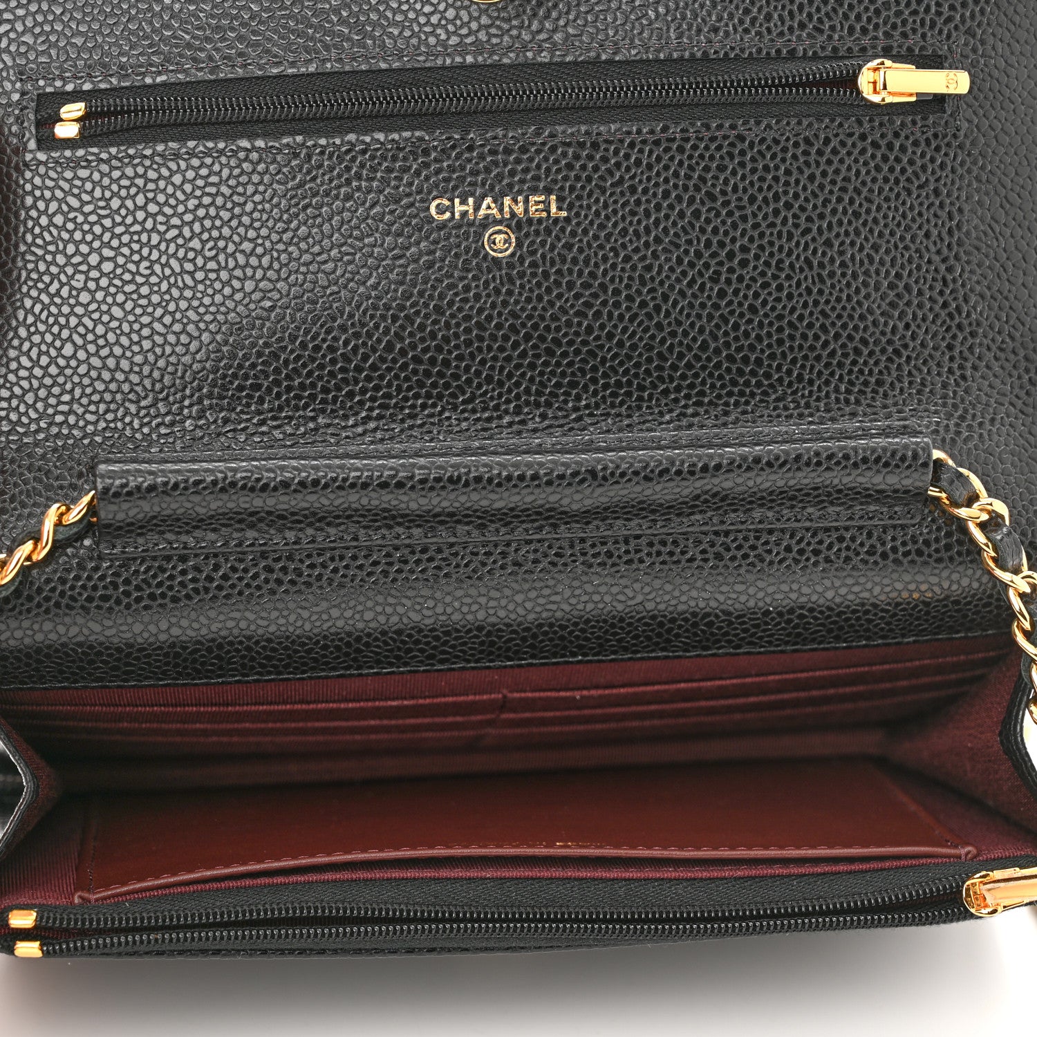 Chanel Caviar Quilted Wallet On Chain WOC Black 5 of 12