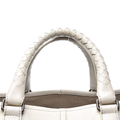 Bottega Veneta Cervo Deerskin Shopping Tote Marmo 9 of 10