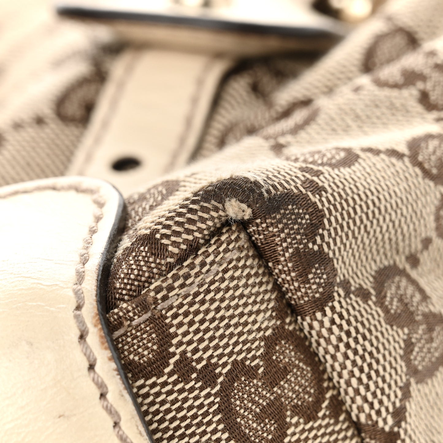 Monogram Small Pelham Shoulder Bag Off White