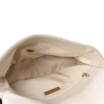 Chanel Lambskin Quilted Large Chanel 19 Flap Light Beige 5 of 11