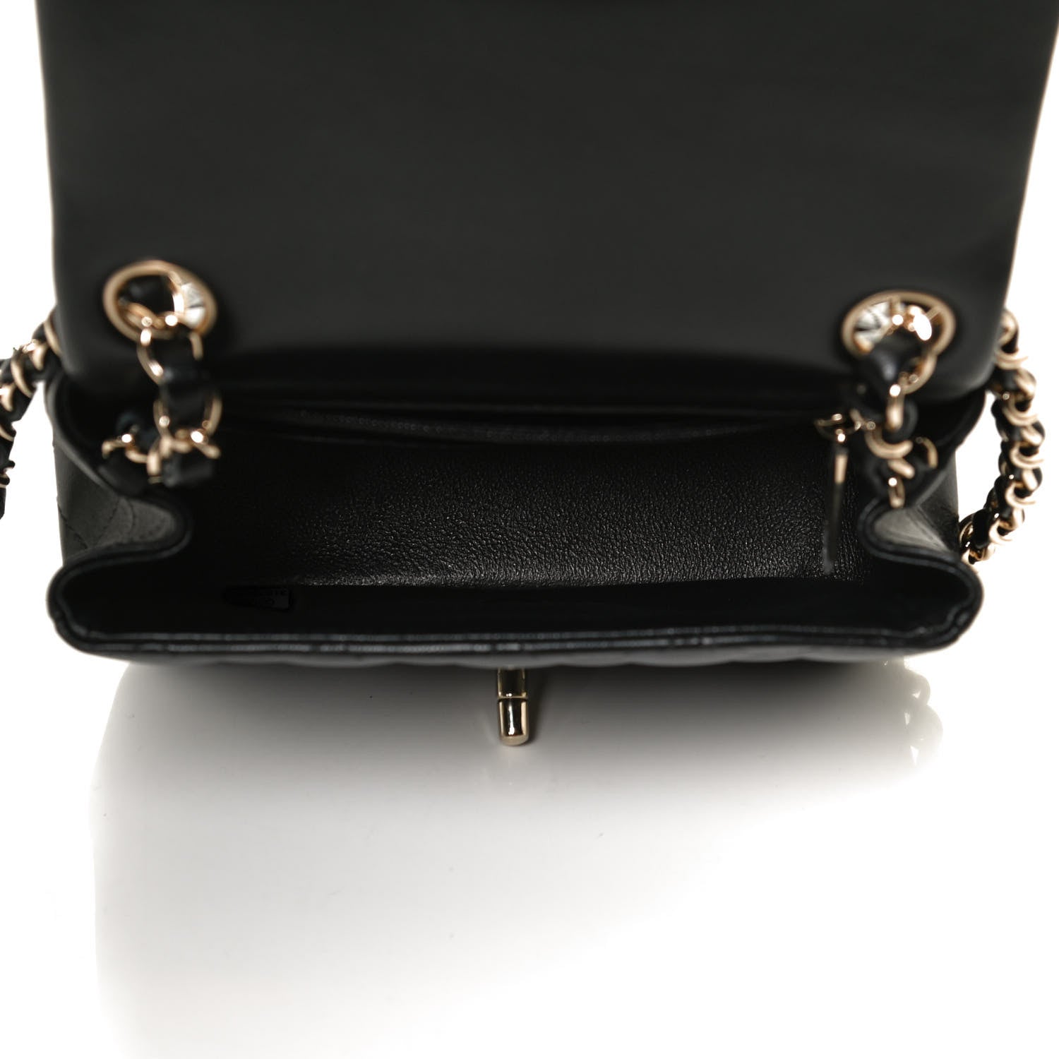 Chanel Lambskin Quilted Mini Square Flap Black 5 of 13