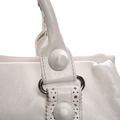Balenciaga Agneau Giant Brogues Hardware Mid Day White 10 of 22
