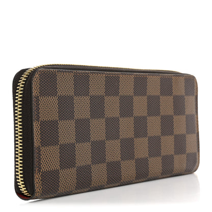 Louis Vuitton Damier Ebene Clemence Wallet Cherry 3 of 8