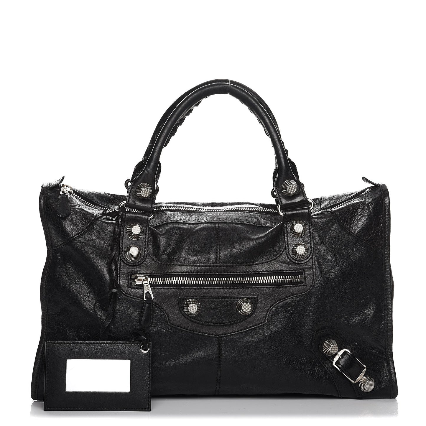 Agneau Giant 21 Silver Hardware Work Black