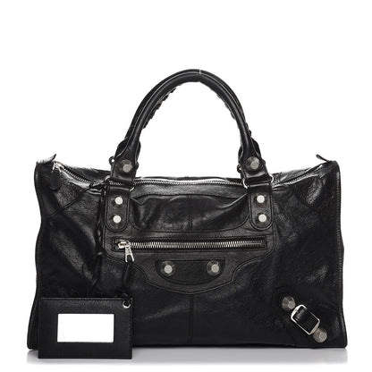 Balenciaga Agneau Giant 21 Silver Hardware Work Black 1 of 15