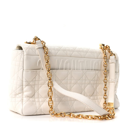 Christian Dior Grained Calfskin Cannage Large Caro Bag Latte 3 of 10