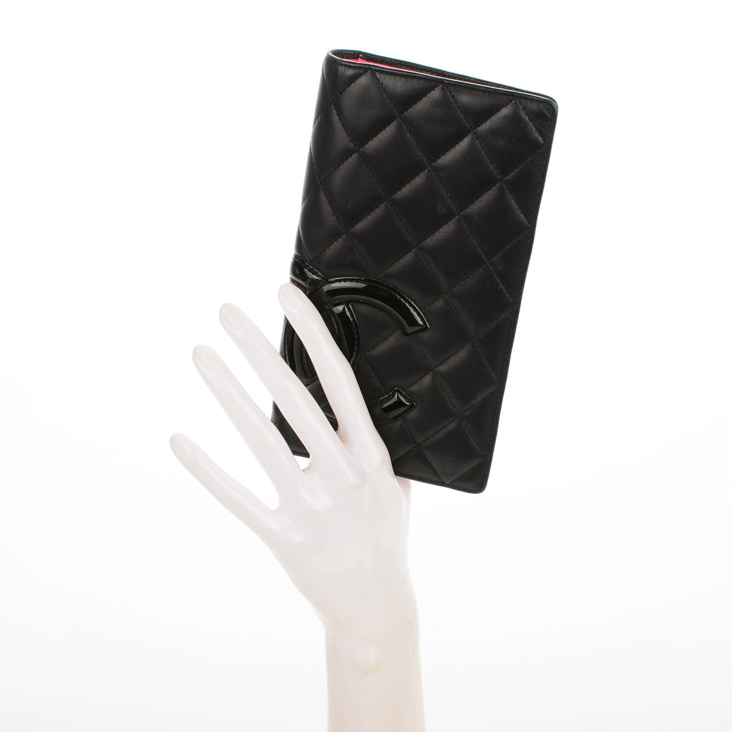 Chanel Calfskin Quilted Cambon Yen Wallet Black 2 of 9