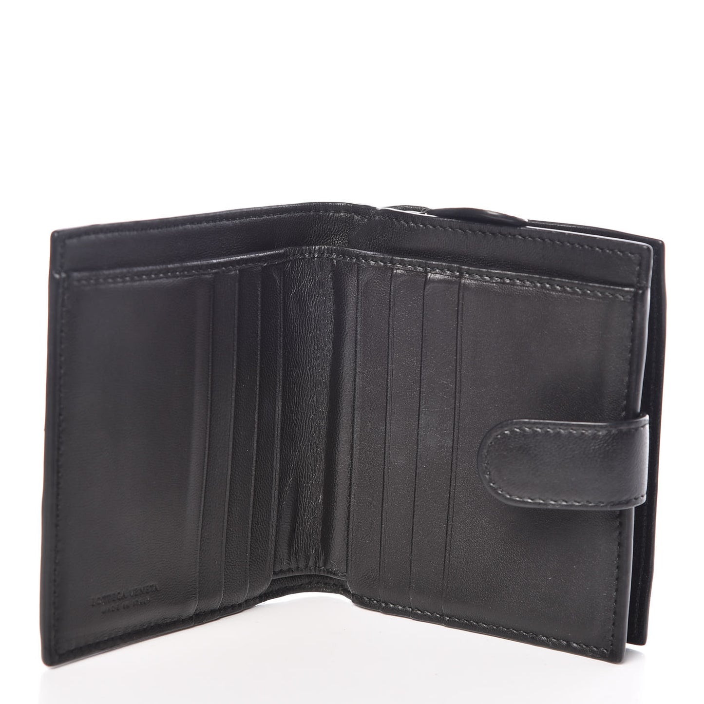 Nappa Intrecciato Mini Wallet Black
