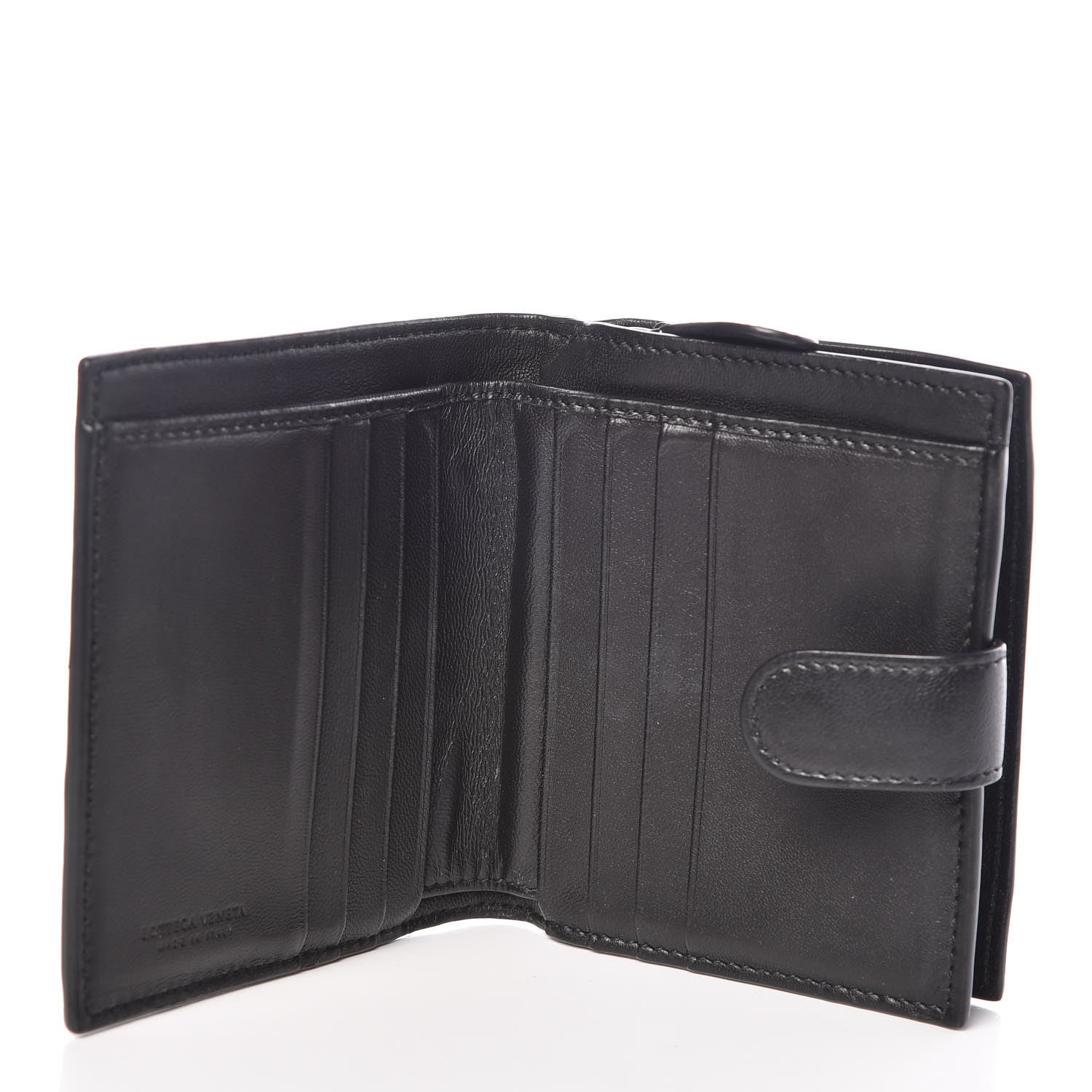 Bottega Veneta Nappa Intrecciato Mini Wallet Black 5 of 8