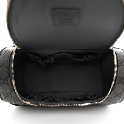 Gucci GG Supreme Monogram Textured Dollar Calfskin Ophidia Toiletry Case Grey Black Graphite Grey 5 of 7